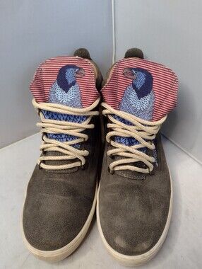 Inkkas Bald Eagle Suede Camping Boots  Unisex Mens 8 Womens 10 Bird W